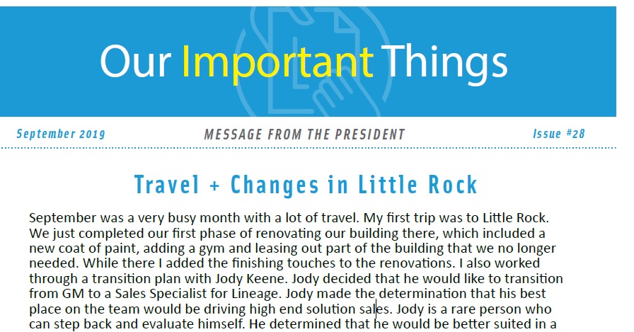 Sept. Newsletter