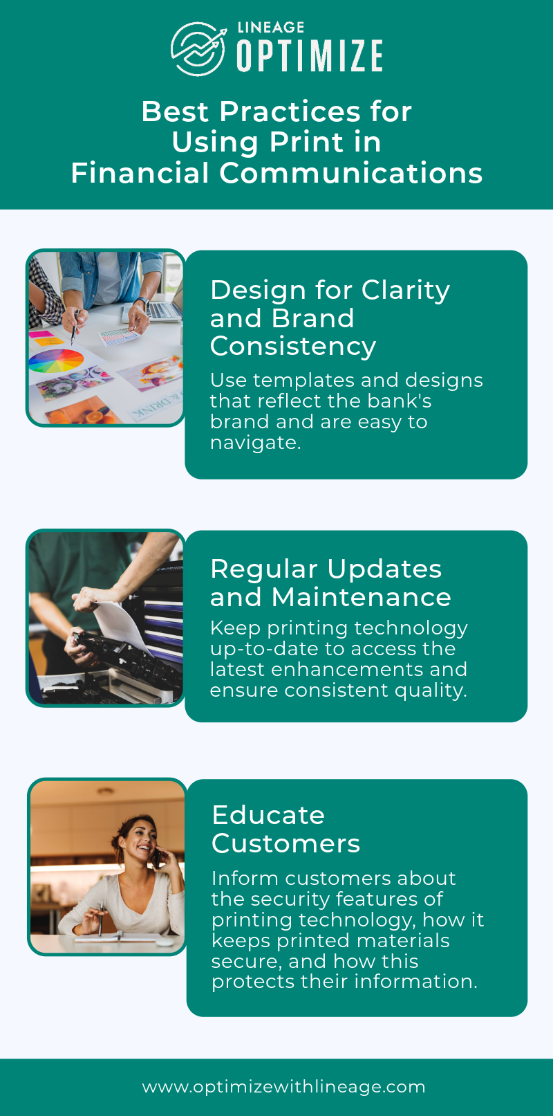 Best Practices for Using Advanced Printing in Financial Communications infographic